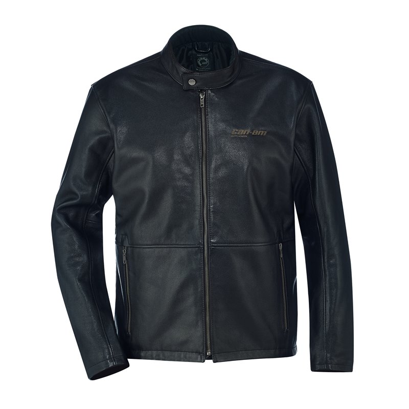 Blouson Homme Cuir Noir JOSH Can-Am